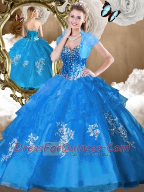 Perfect Ball Gown Sweet 16 Dresses with Beading and Appliques