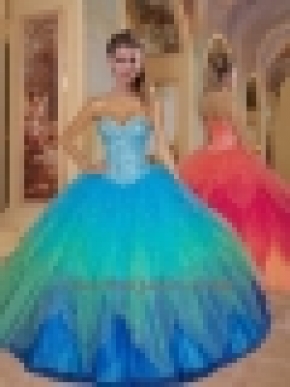 Special Sweetheart Beading Quinceanera Dresses in Multi-color