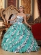 Beautiful Multi-color Sweetheart Quinceanera Dress Lace up Back with Printing Ruffles