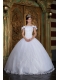 White Ball Gown Off The Shoulder Floor-length Organza Appliques Quinceanera Dress