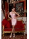 Prom / Homecoming Dress Baby Pink Column One Shoulder Mini-length Taffeta Beading and Bowknot
