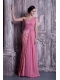 Prom Dress Column One Shoulder Floor-length Beading Chiffon