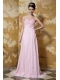 Prom Dress Light Pink Empire Sweetheart Brush Train Chiffon Beading