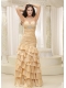 Prom Dress Ruffled Layers and Bodice Sweetheart Floor-length For Remarkable