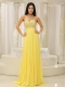 Prom Dress Yellow Sweetheart and Beaded Decorate Bust Pleat