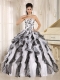 Quinceanera Gowns With Strapless 2013 Multi-color Embroidery Ruffles