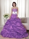 2013 Lovely A-line Sweetheart Floor-length With Taffeta Appliques Quinceanera Dress