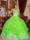 2013 Sexy Prom Dress In Spring Green Strapless Floor-length Organza Beading For Quinceanera Dress 2013 Sexy Prom Dress In Spring Green Strapless Floor-length Organza Beading For Quinceanera Dress