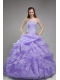Affordable Quinceanera Dress In Lilac Ball Gown Strapless With Orangza Beading and Ruffles In 2013