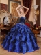 Fashionable Colourful Sweetheart Floor-length With Beading and Ruffles For Quinceanera Dress In 2013