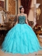 Quinceanera Dress In Colourful Sweetheart Embroidery with Beading In 2013