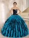 Beaded and Ruffled Sweetheart For Multi-color Pretty Quinceanera Dresses Hawaii