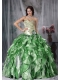Colorful Ball Gown Sweetheart With Beading and Ruffles Quinceanea Dress In New Styles