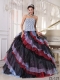 Multi-color Ball Gown Strapless With Appliques And Beading Classical Quinceanera Dresses