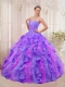 Multi-colored Ball Gown Sweetheart Pretty Quinceanera Dresses with Organza Appliques
