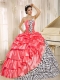 Popular Multi-color Pick-ups Strapless 2013 Pretty Quinceanera Dresses