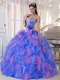 Popular Sweetheart Classical Style Quinceanera Dresses with Appliques and Ruffles