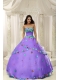 Purple Ball Gown 2013 15th Birthday Dresses For Custom Made Appliques Decorate Bodice