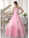 Simple Sweetheart Organza Appliques With Beading A-line Discount Quinceanera Dresses For Military Ball