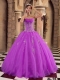 Sweetheart Beading Organza Ball Gown Lace-up Best Quinceanera Dresses 2014