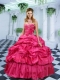 2014 Popular Hot Pink Quinceanera Gown with Beading