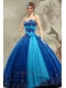 2014 Top Seller Sweetheart Blue Quinceanera Dress with Beading and Appliques