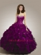 Special Beading and Ruffles Quinceanera Dress with Ruching