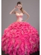 2014 New Style Sweet 16 Dress with Ruffles and Sequins