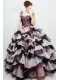 Cheap One Shoulder Ruffled Layers and Hand Made Flower Sweet 16 Dress Cheap One Shoulder Ruffled Layers and Hand Made Flower Sweet 16 Dress