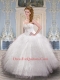 Modest Sweetheart White Quinceanera Dresses with Appliques and Ruffles
