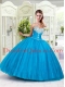 New Arrival Sweetheart Blue Quinceanera Dresses with Beading