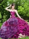 Sweetherat Beading and Pick-ups Quinceanera Gown in Fuchsia Sweetherat Beading and Pick-ups Quinceanera Gown in Fuchsia