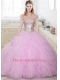 2015 Beautiful Sweetheart Beaded and Ruffled Quinceanera Dress in Lilac