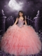 Beautiful Baby Pink Sweetheart Quinceanera Dresses with Beading and Sequins For 2014