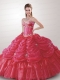 Classical Appliques Hot Pink Quinceanera Dress For 2015