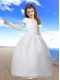 Beautiful Ball Gown Beading Little Girl Pageant Dresses with Straps for 2014