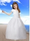 Beautiful Ball Gown Beading Little Girl Pageant Dresses with Straps for 2014