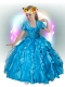 Beautiful Straps Ball Gown Little Girl Pageant Dresses with Beading in Blue for 2014