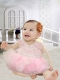 Pretty A-Line Scoop Appliques Bowknot Little Girl Dress in Pink for 2014