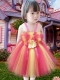2014 A-Line Straps Hand Made Flowers Tulle Little Girl Dress