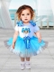 2014 Elegant Scoop A-Line Knee-length Little Girl Dress with Bowknot