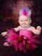 2014 Hot Pink Short Ball Gown Little Girl Dress with Halter Top