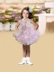 2014 Pink Scoop Mini-length Pretty Little Girl Dress with Beading