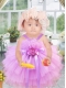 2014 Popular Ball Gown Ruffles Layers Little Girl Dress in Lavender