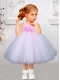 2014 Pretty One Shoulder Fashionable Little Girl Dress with Hand Made Flowers