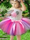 2014 Tulle Strapless Ball Gown Mini-length Little Girl Dress in Multi-color