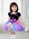 A-Line Multi-color 2014 Tulle Little Girl Dress with Tea-length