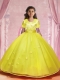 Ball Gown Beading and Appliques Sturning Flower Girl Dress for 2014