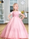Ball Gown Floor-length Ruching and Appliques Square Flower Girl Dress for 2014