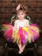 Ball Gown Multi-color Square Little Girl Dresses with Bowknot